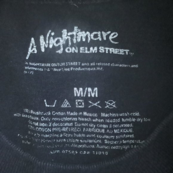 Nightmare On Elm Street Freddy Krueger Vs Jason Black T-Shirt size medium - Picture 5 of 6